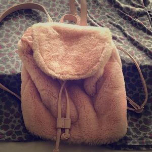 Furry Pink Back-Pack